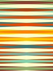 retro 70s style geometric stripes background design, vintage colors abstract pattern, poster...