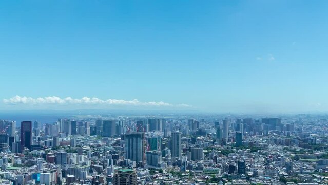 東京風景 タイムラプス 品川方面