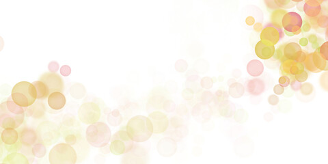 Fondo, banner abstracto. Bokeh. Textura difuminada de luces de colores en onda, con tonos dorados, colores cálidos. Recurso gráfico con espacio para texto. Fondo transparente, elemento aislado © Laura Bustos