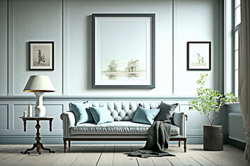 modern living room with sofa
