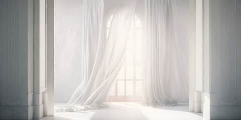 Light and Airy: White Background with Soft Texture and Ethereal Feel