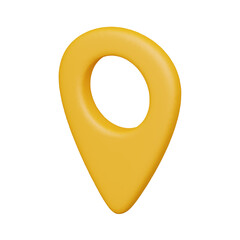 Location  3d realistic object design vector icon illustration
