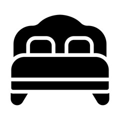 bed glyph icon