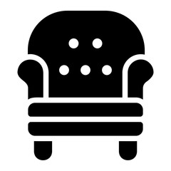 armchair glyph icon