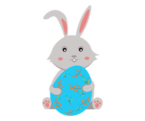 easter bunny with egg