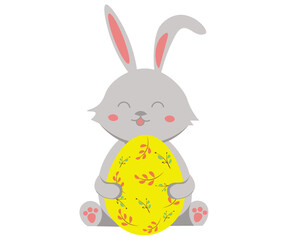 easter bunny with egg