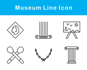 Museum Vector Icon Set
