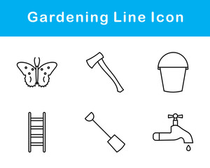 Gardening Vector Icon Set