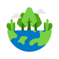 Fototapeta premium Mother Earth Day Vector Illustration