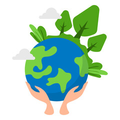 Mother Earth Day Vector Illustration