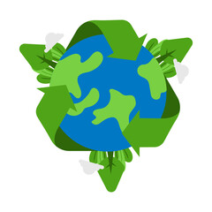 Mother Earth Day Vector Illustration