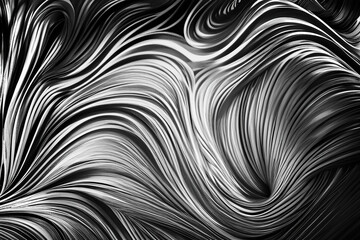 Abstract background with striped wavy textures and shapes, modern art wallpaper, Abstract  artistic illustration 3d. Generative AI.