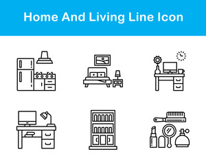 Home And Living Vector Icon Set