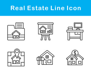 Real Estate Vector Icon Set