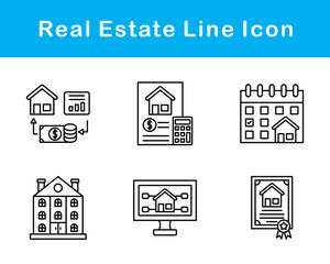 Real Estate Vector Icon Set