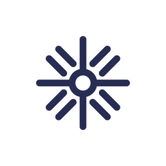 ABSTRACT SUN MODERN MINIMALIST LOGO DESIGN