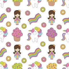 seamless pattern with children