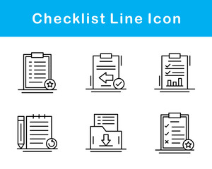 Checklist Vector Icon Set