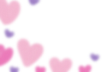 Dreamy Soft Pink and Purple Background Overlay with Hearts
