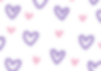 Dreamy Soft Pink and Purple Background Overlay with Hearts