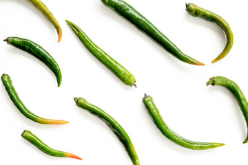 Hot chili pepper pattern. Spicy seasoning and food background