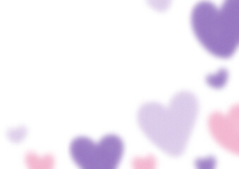 Dreamy Soft Pink and Purple Background Overlay with Hearts