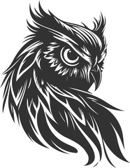 Fototapeta premium Adorable and Delightful Hand-Drawn Owl Illustrations Mascot logo.