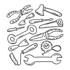 hand drawn construction tool icon