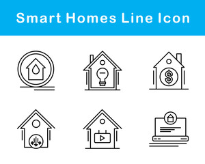 Smart Homes Vector Icon Set