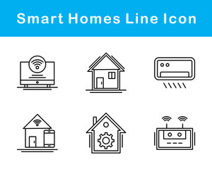 Smart Homes Vector Icon Set