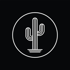 Vector illustration cactus, Desert theme vector artwork for t-shirts prints, posters and other uses.