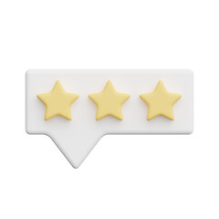 Rating 3d realistic object design vector icon illustration