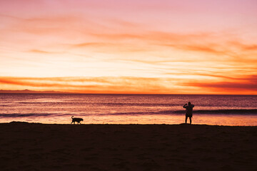 Fototapeta premium sunset on the beach