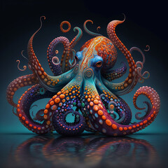 A beautiful and modern octopus
