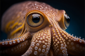 A portrait of an octopus, captured in ultra