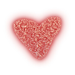 Glowing Heart Transparent PNG