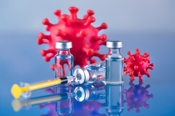 Coronavirus, vaccine, Healthcare cure concept