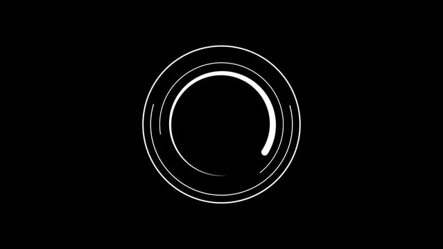 abstract beautiful circle loading  animation background 