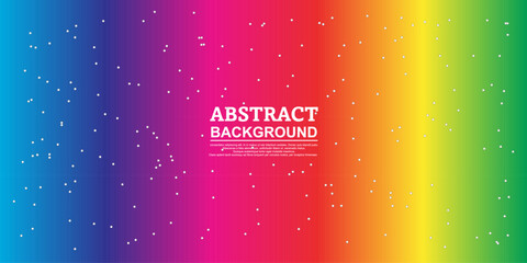 abstract background with rainbow color illustration with stars elements, bright and cheerful colors, and cute design, background with glowing lights