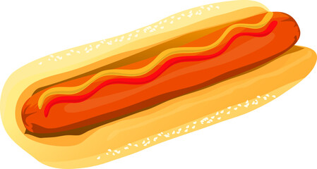 sandwich with hotdog and cheese