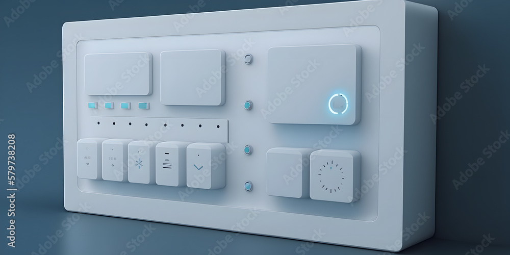 Poster a home automation hub that connects all your smart devices and makes them work together seamlessly. 