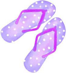 sandals pool party watercolor png