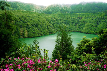 Azoren Azores S&atilde;o Miguel Island Vulkaninseln