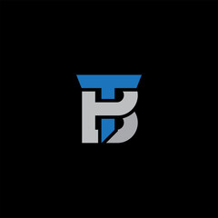 TB or BT letter vector illustration for an icon,symbol or logo. the logo of the initials of the letters TB or BT 