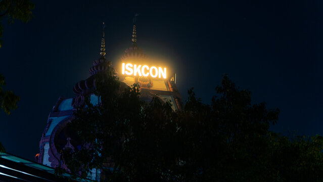 ISKCON also known as International Society for Krishna Consciousness is a Hindu temple dedicated to Radhe Krishna: New Delhi, Delhi, India - 03 02 2023