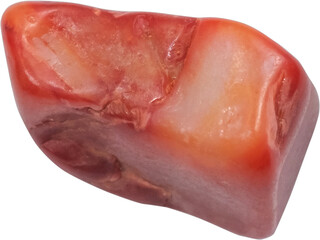 healing stone cut out on transparent background.