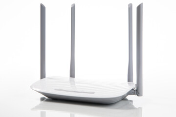 Modern WI-FI router for home usage with 4 antennas
