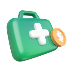 Fototapeta premium Emergency Fund 3D Illustration Icon