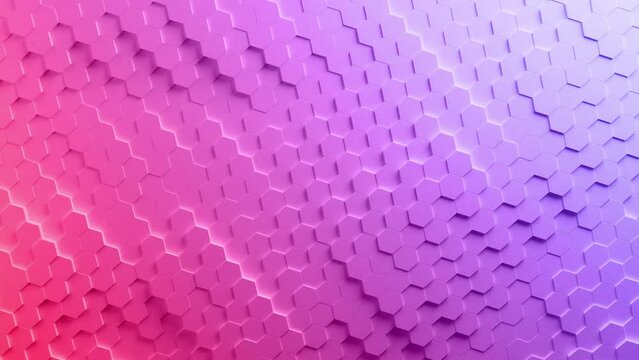 colorful vibrant 3d abstract looping hexagon pattern background motion design concept motion graphics