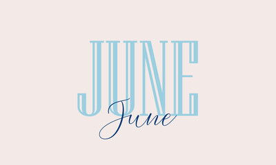 june color illustration